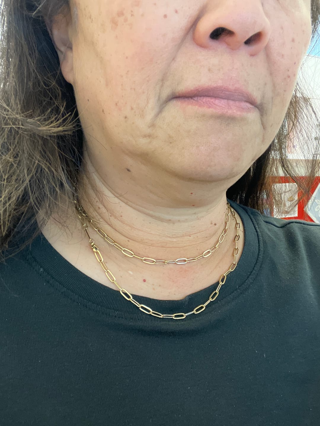 Customer photo review of Paperclip Necklace