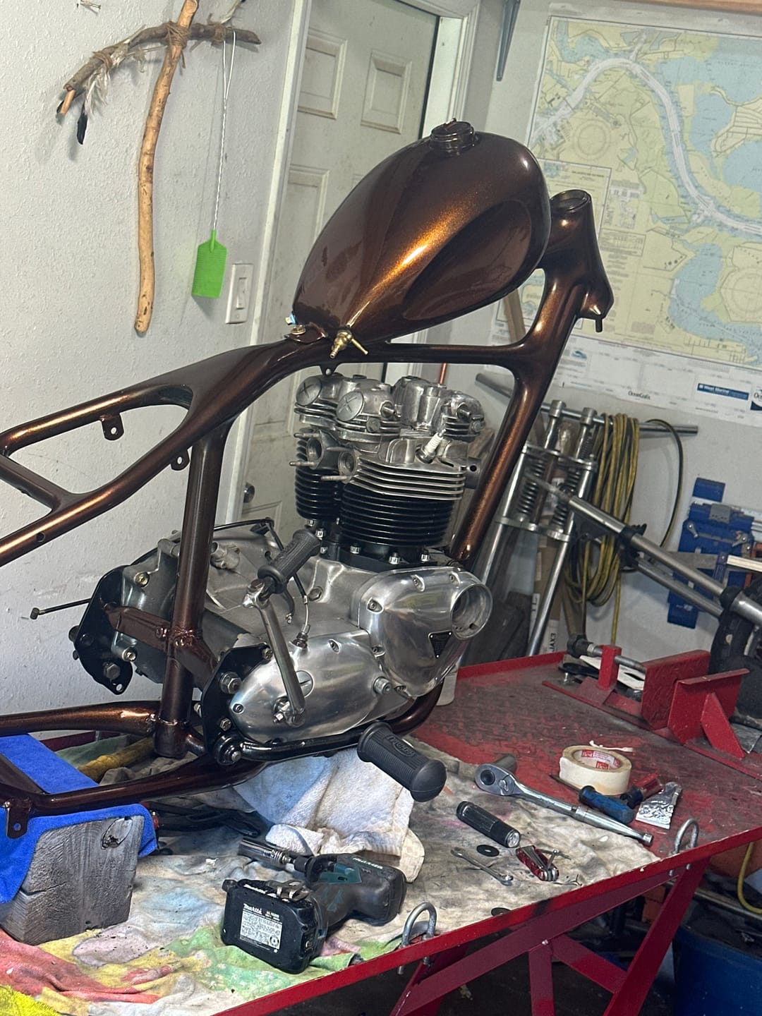 Customer photo review of Cognac Paint Basecoat