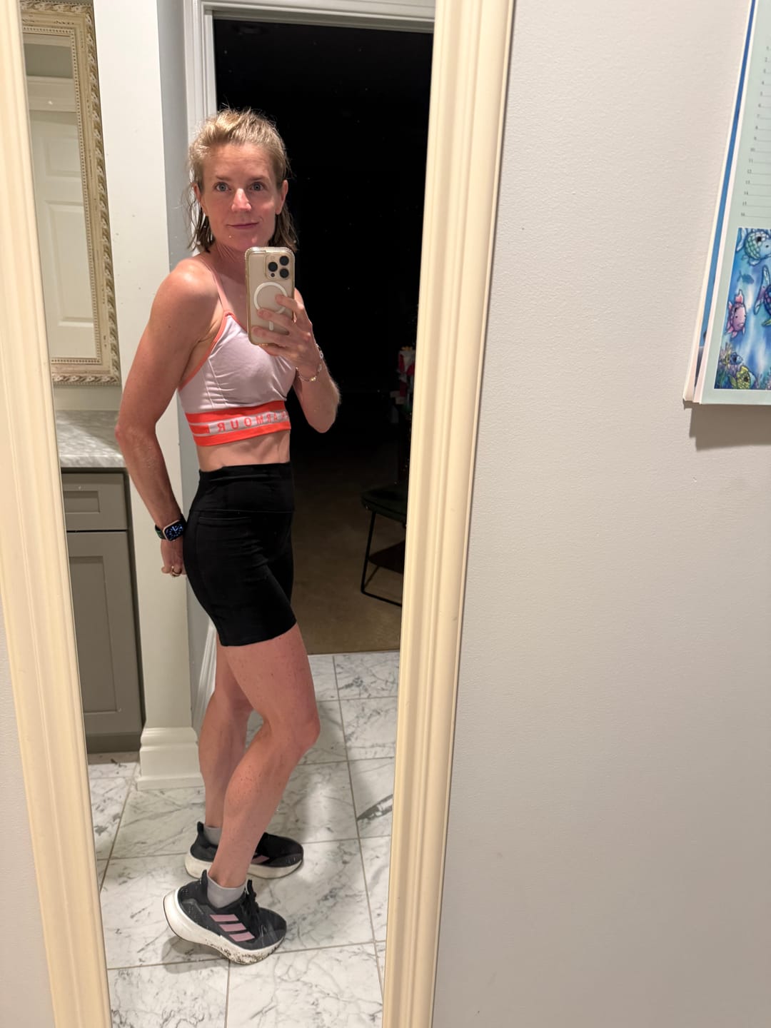Customer photo review of PureFlex Organic Cotton High Waist Pocket Shorts