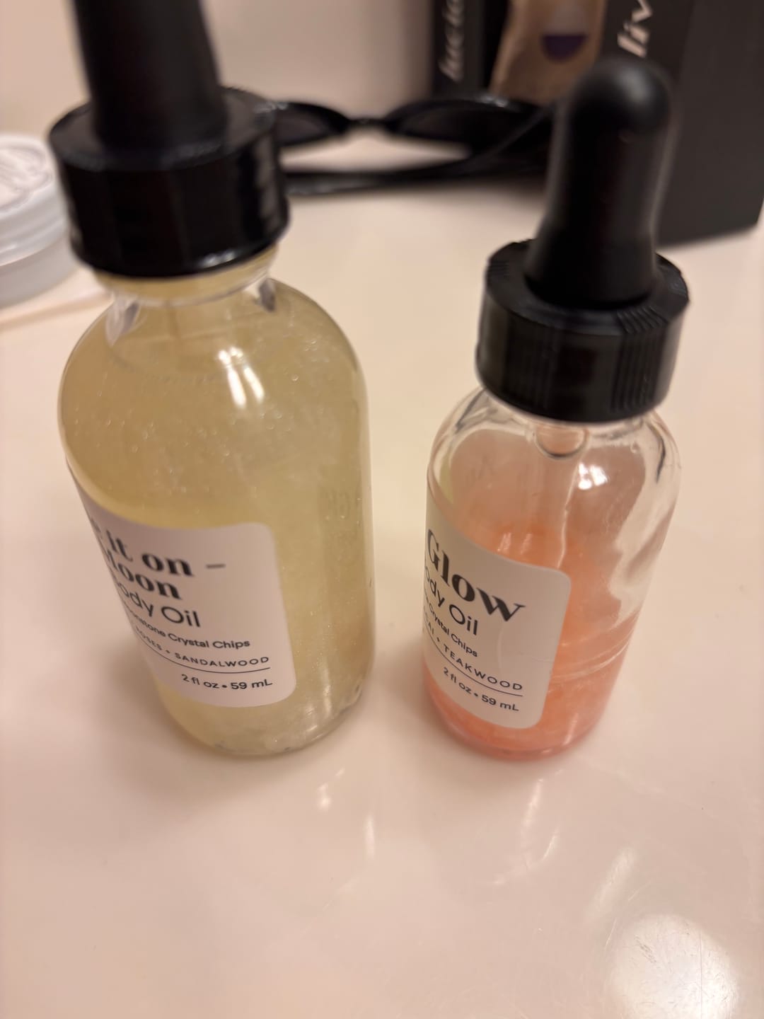 Customer photo review of Blame it on the Moon Bath & Body Oil