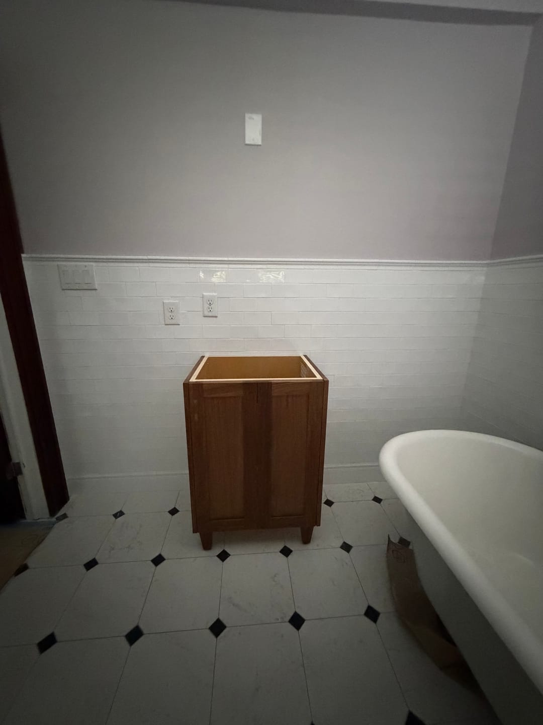 Customer photo review of Bridgeport SLIM 24" American Black Walnut Bathroom Vanity