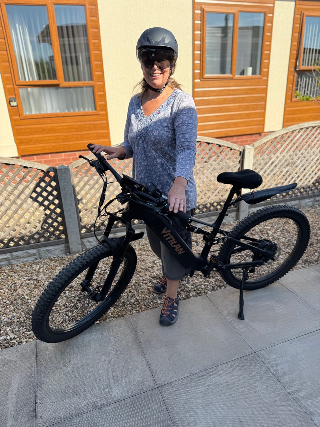 Customer photo review of Mountain Cycling Helmet