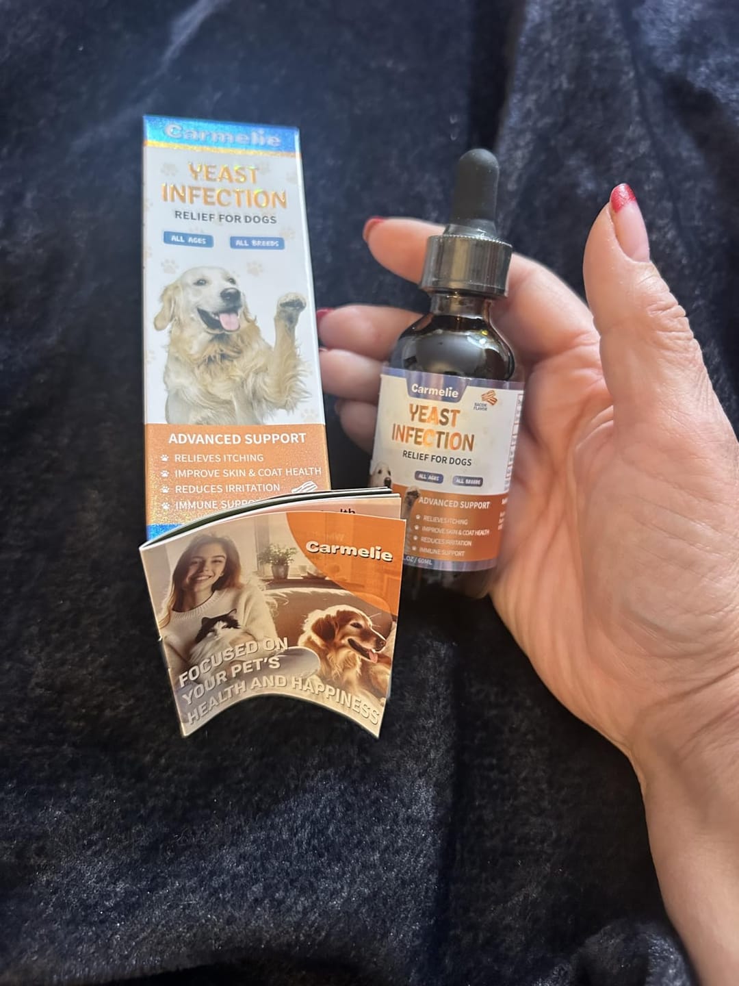 Customer photo review of Fórmula Veterinaria Natural para Eliminar Hongos en Perros