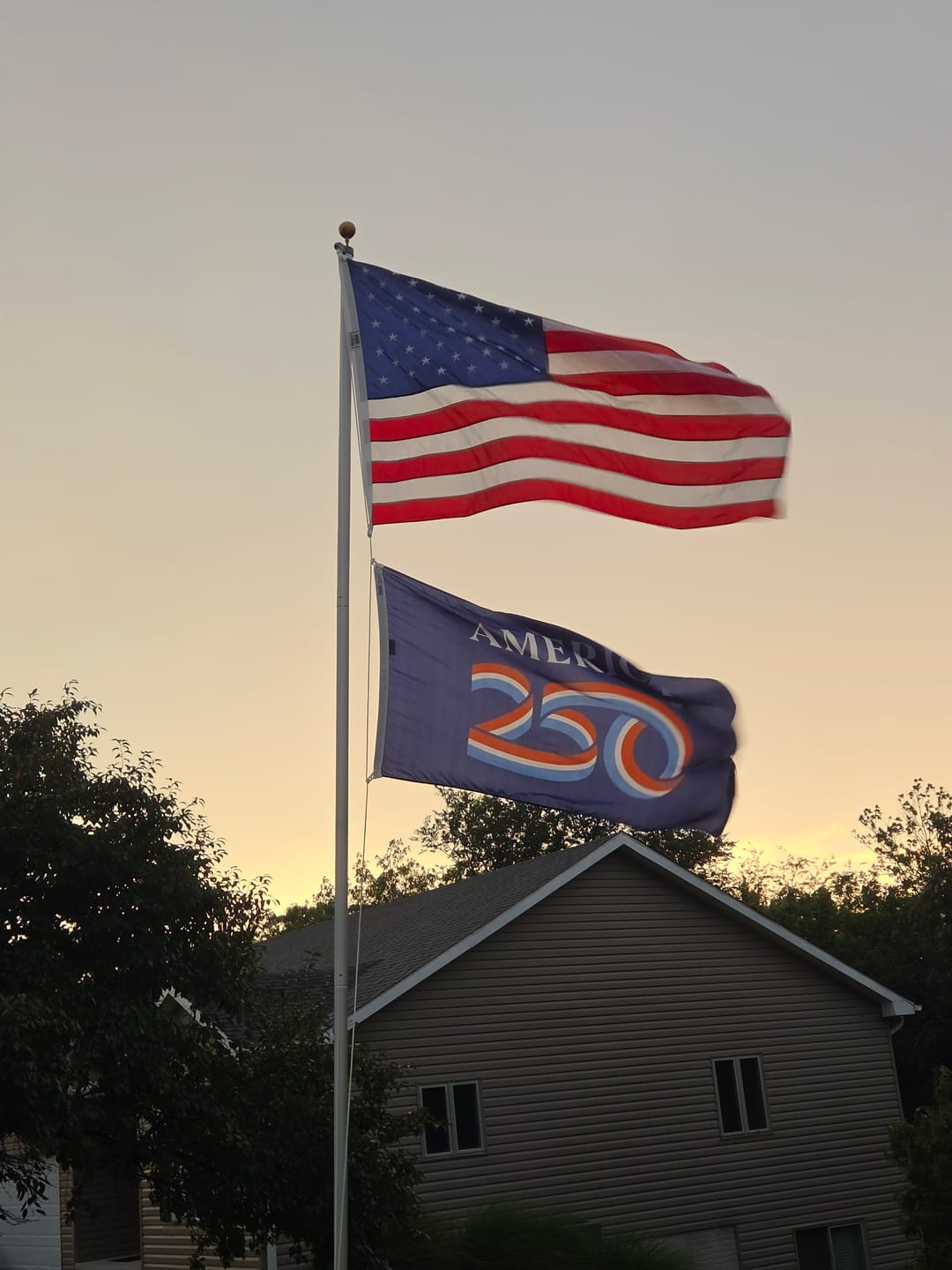 Customer photo review of 4' x 6' American Flag