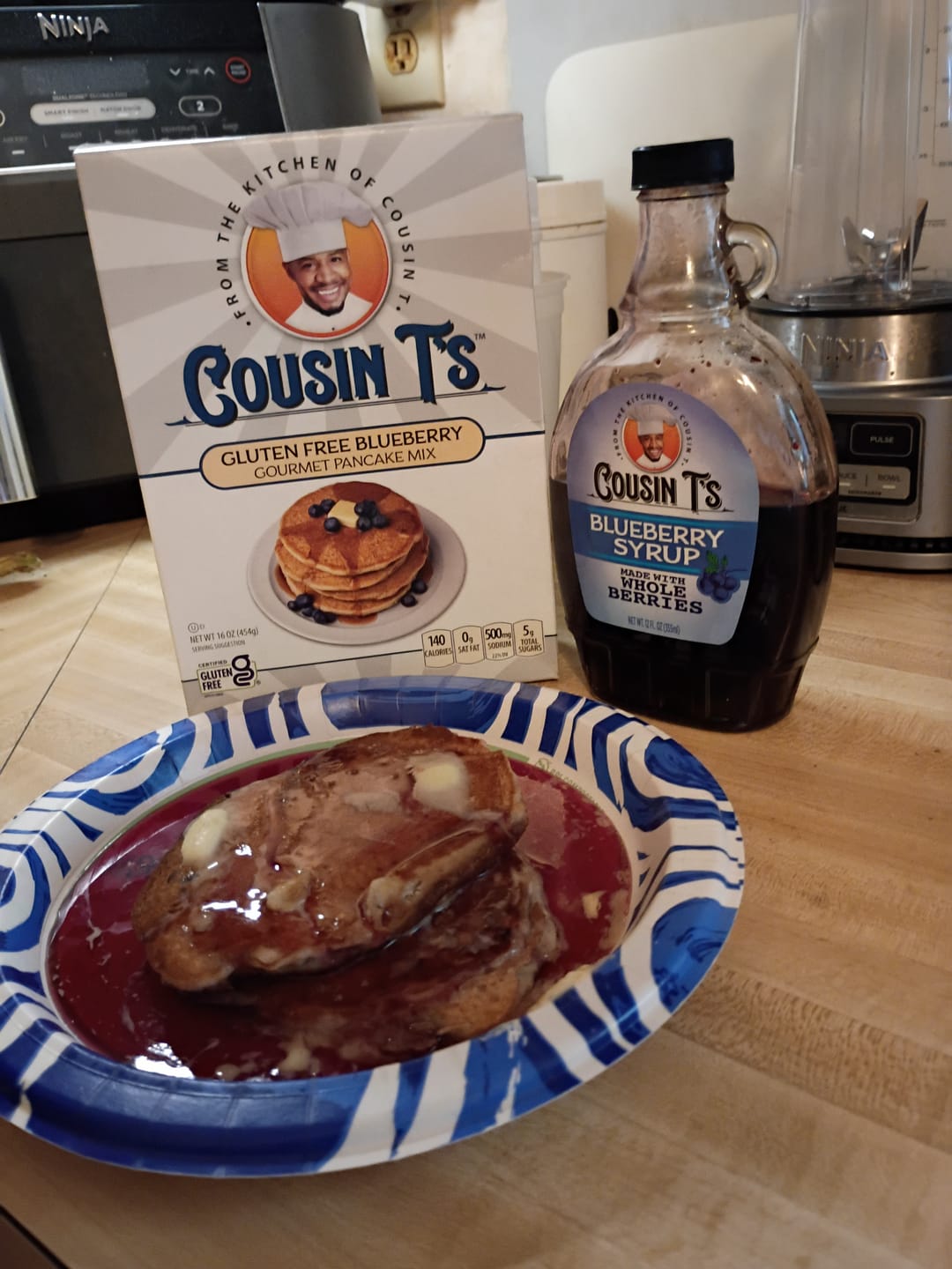 Customer photo review of Cousin T's Blueberry Syrup