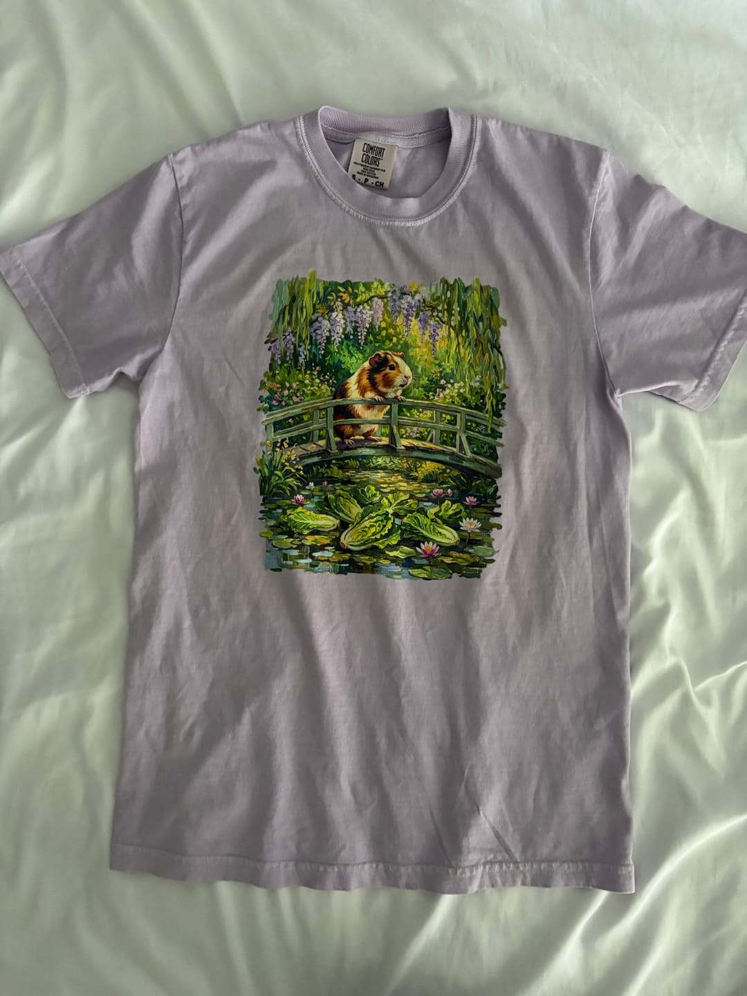 Customer photo review of Water Lettuce Lilies T-shirt