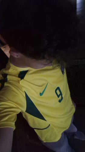 Customer photo review of Brazil 2002 Home Jersey Kids Size