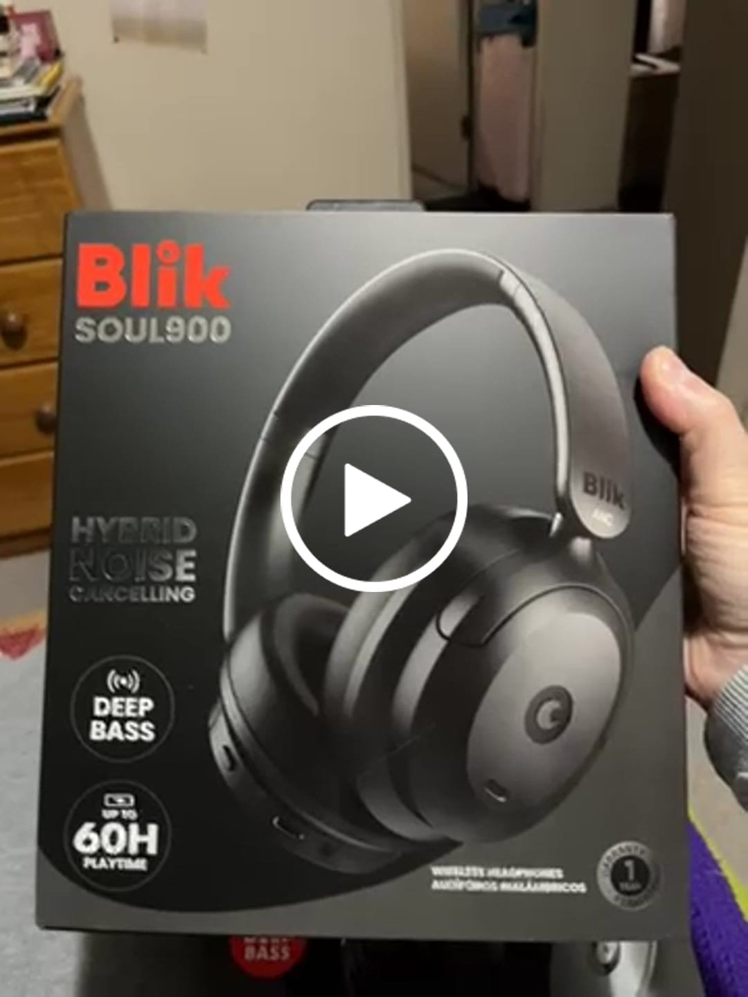 Customer video review of Audifonos Bluetooth Blik Soul900 Cancelación De Ruido 60H