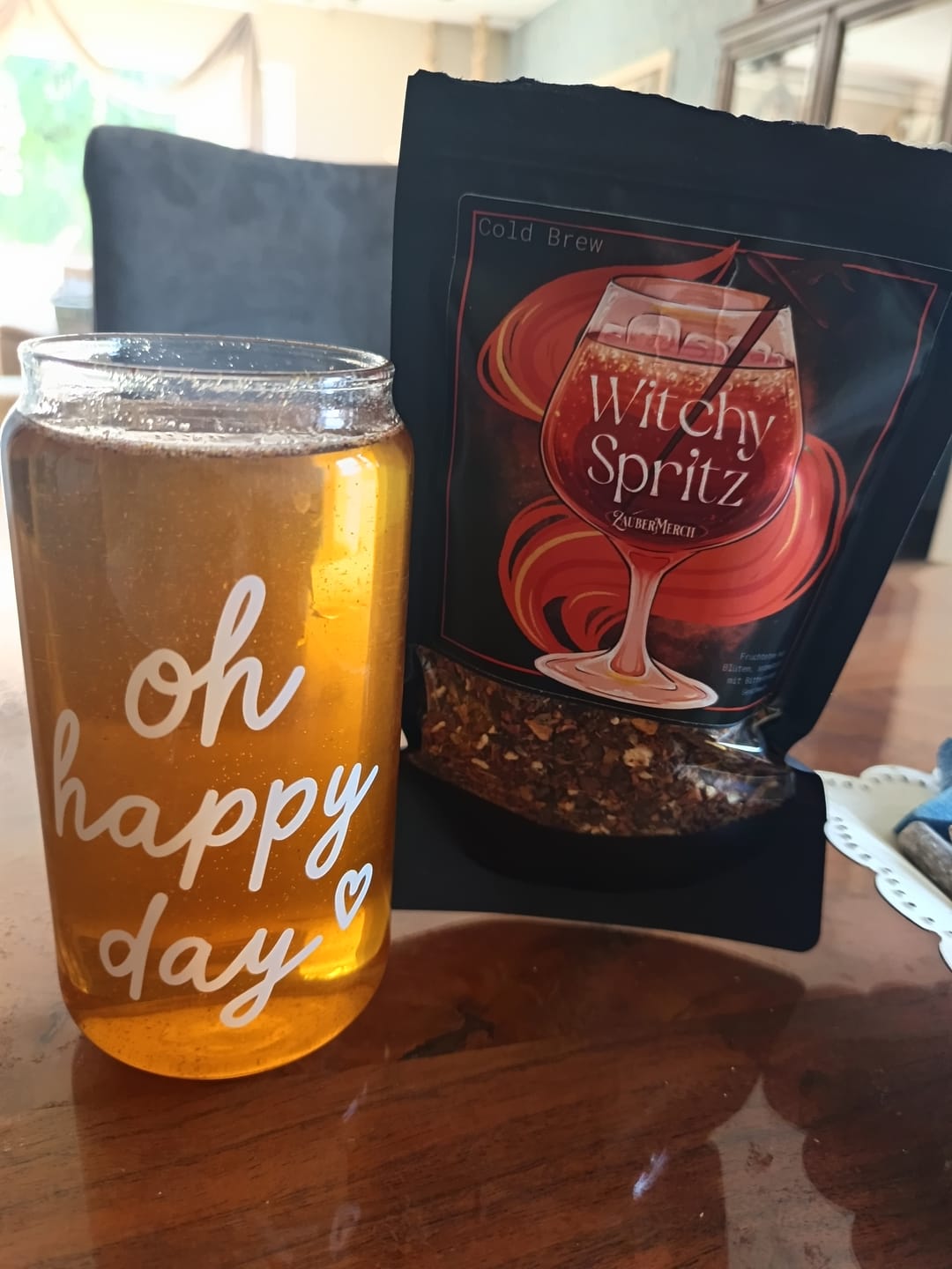 Customer photo review of Witchy Spritz Cold Brew Tee – Bitterorange Eistee