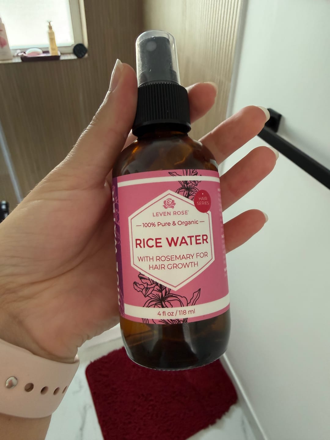 Customer photo review of Rice Water with Rosemary Hair Spray