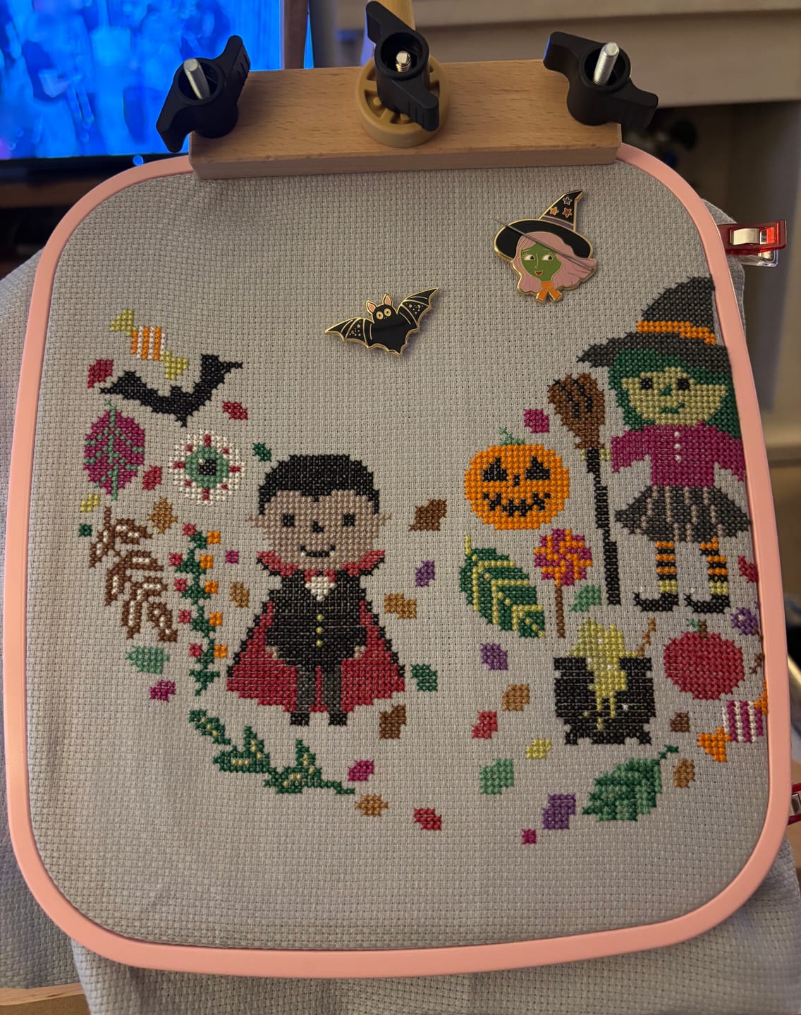 Customer photo review of Hello-ween Cross Stitch-a-Long