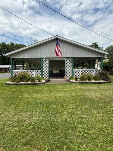 Customer photo review of 3' x 5' American Flag Set