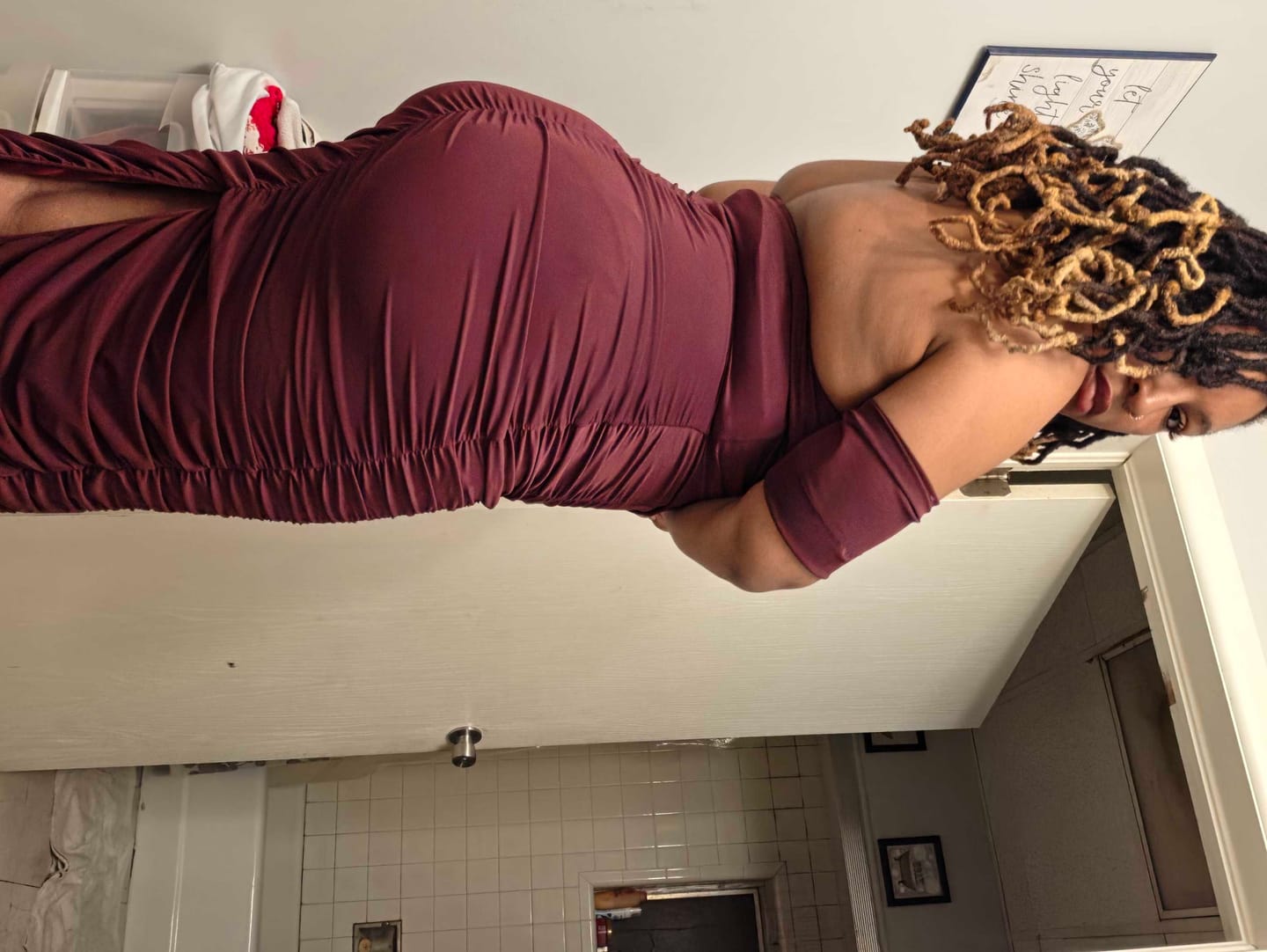 Customer photo review of Scarlett Midi Dress