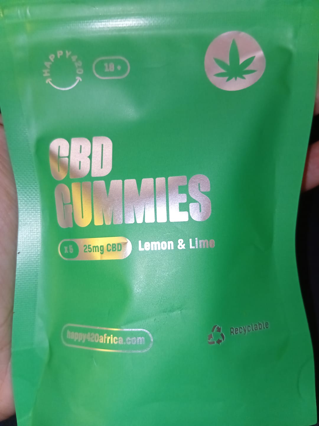 Customer photo review of CBD Gummies - Lemon & Lime