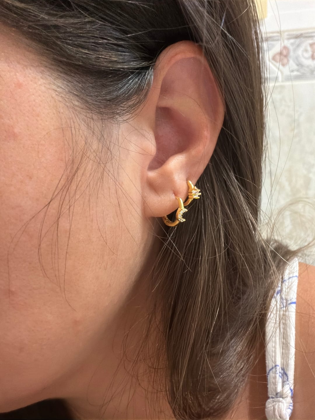 Customer photo review of Pendientes Aros Delta