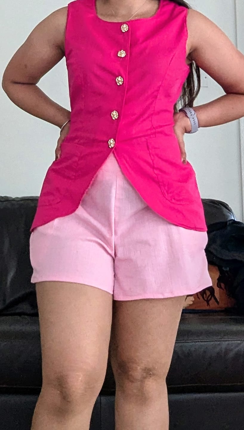 Customer photo review of Plain Cotton Linen Blend Fabric