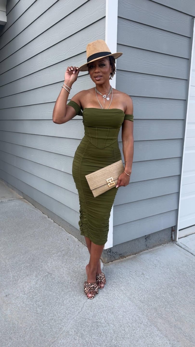 Customer photo review of Scarlett Midi Dress