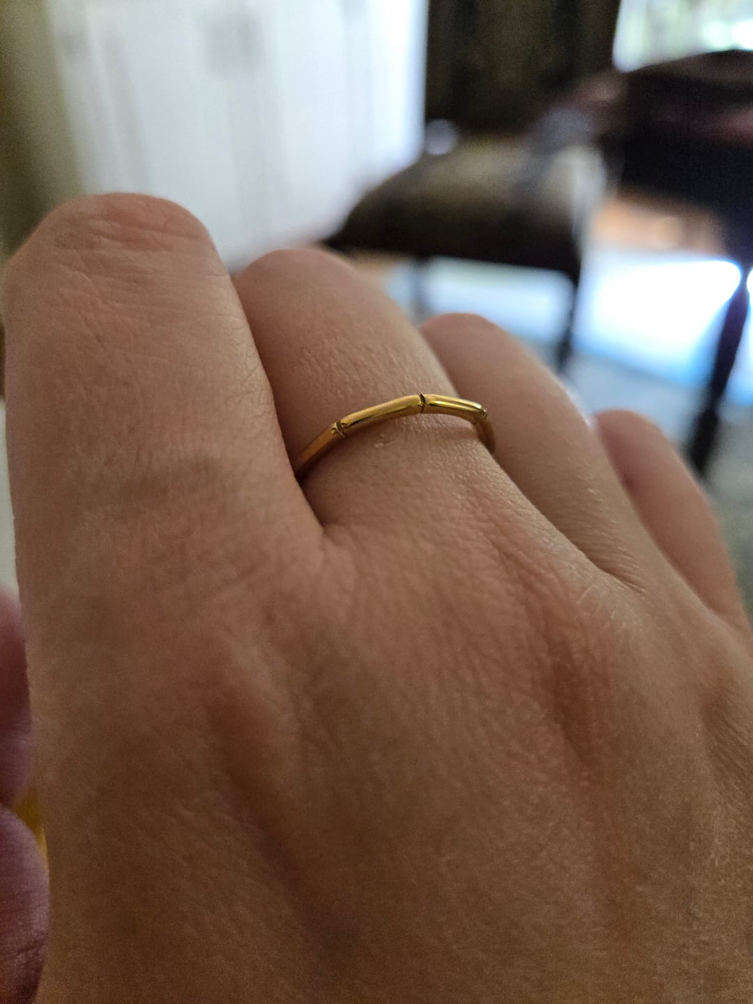 Customer photo review of Bamboo Stacker Ring (Bundle)