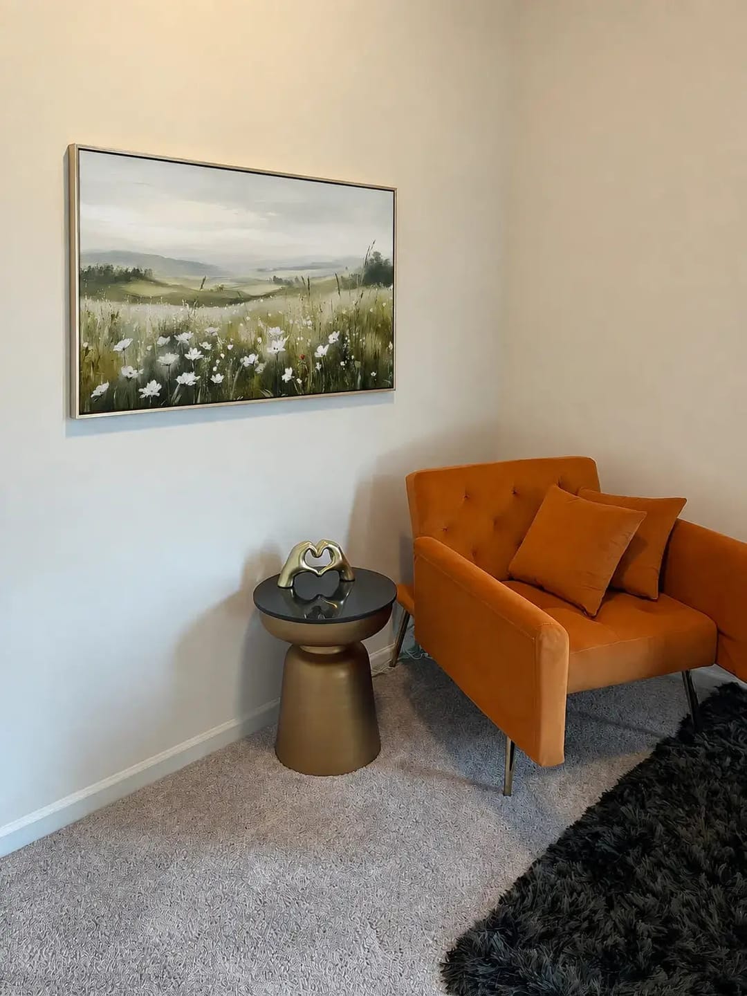 Customer photo review of White Blossom Meadow Landscape Painting