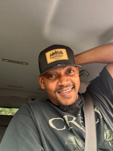 Customer photo review of Custom Leather Patch Koozies
