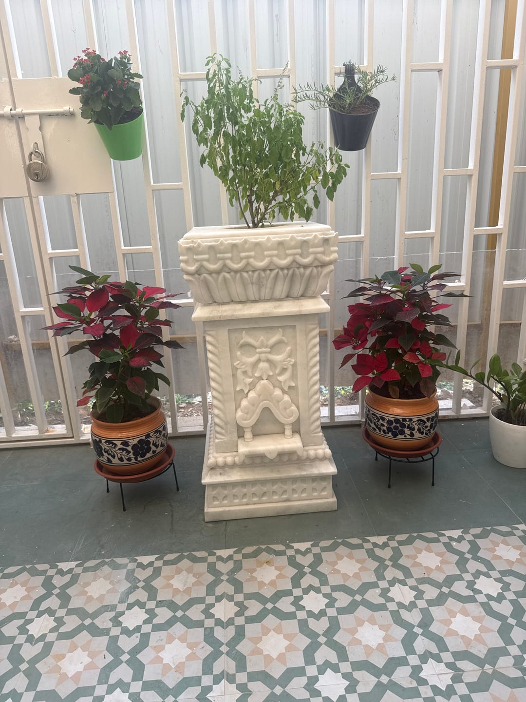 Customer photo review of Marble Tulsi Pot, White Marble Carving - Handicraft Bazaar