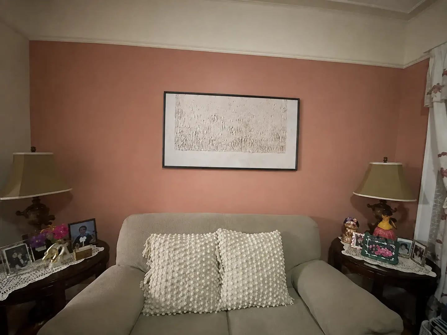 Customer photo review of Alabaster Erosion Wabi Sabi Painting