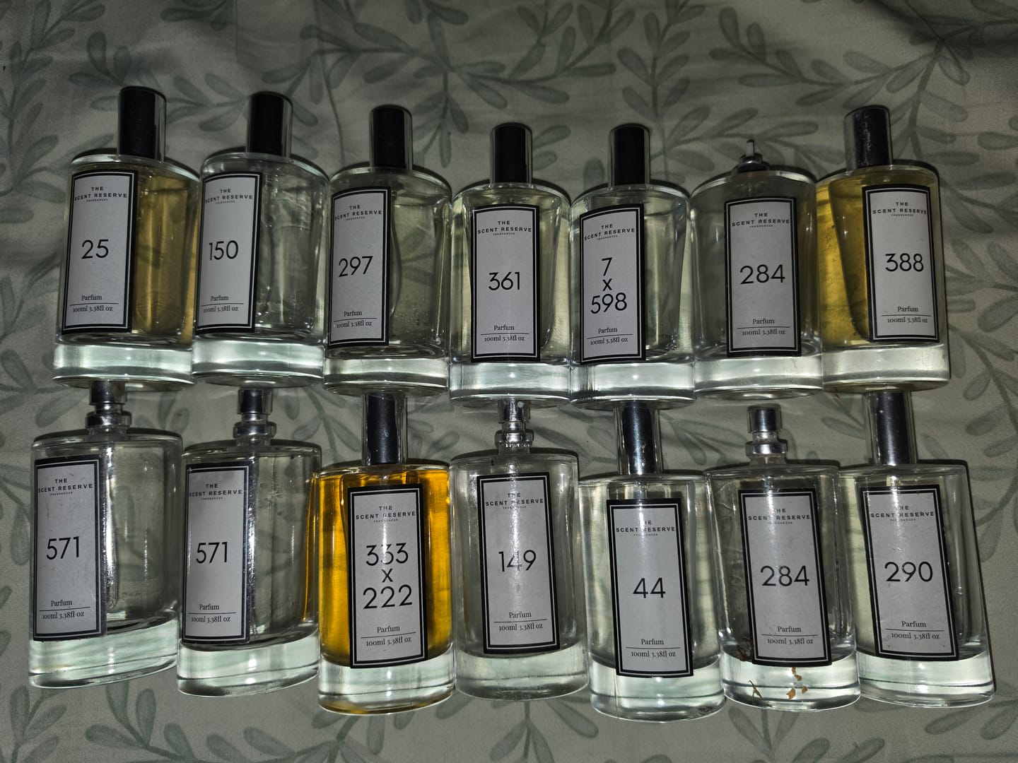Customer photo review of 3 x 100ml Perfume Bottles