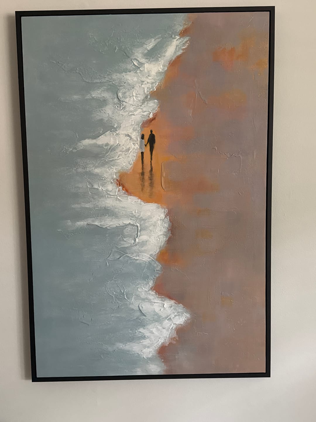 Customer photo review of Abstract Ocean And Sky Canvas Art #OC168