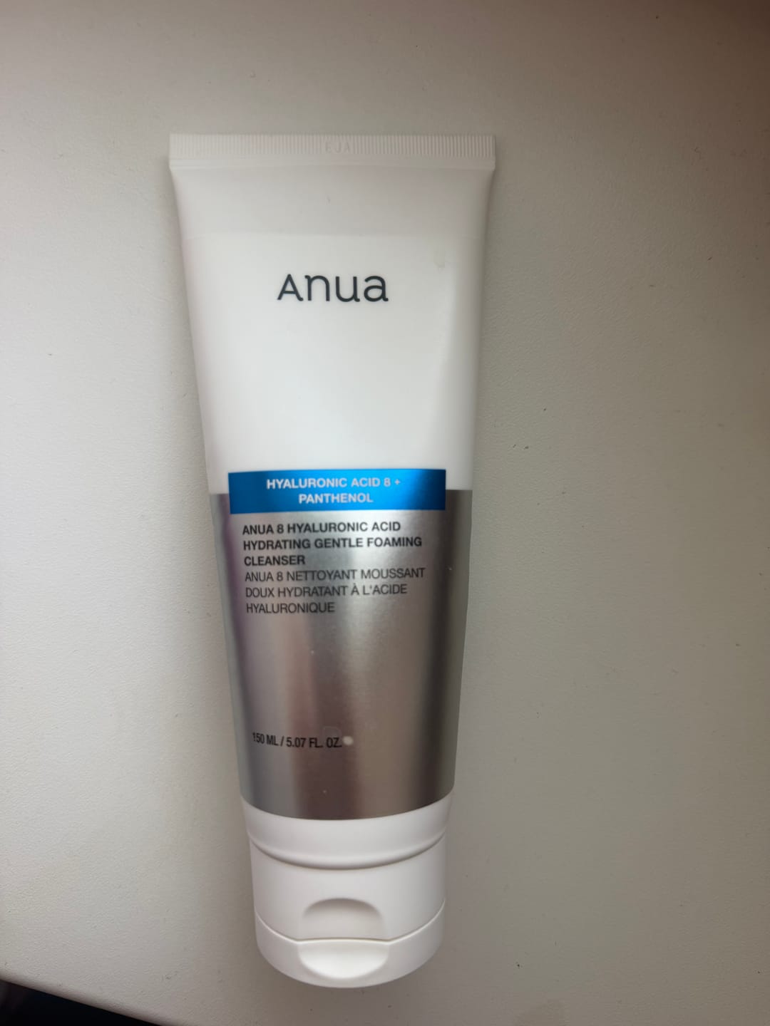 Customer photo review of Maigas putiņas sejas mazgāšanai Anua 8 Hyaluronic Acid Hydrating Gentle Foaming Cleanser