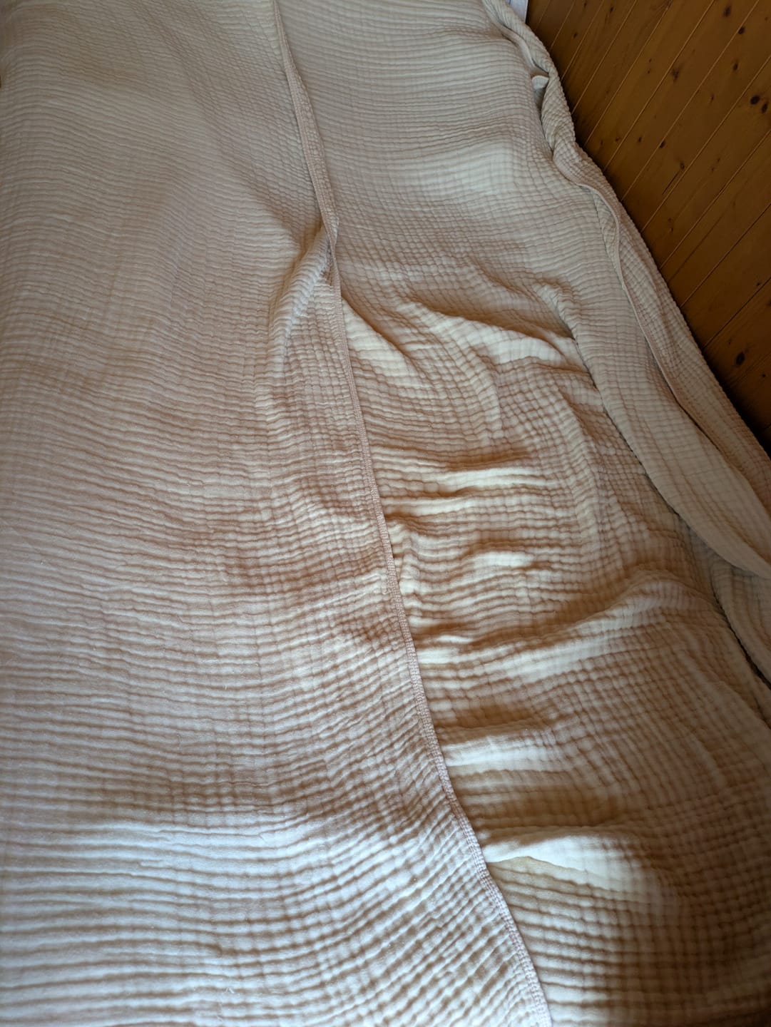 Customer photo review of Musselin-Decke - 100% Bio Musselin Baumwolle