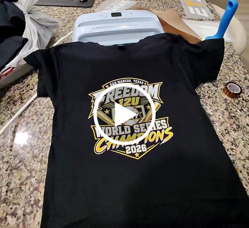Customer video review of Upload Your DTF Gang Sheet