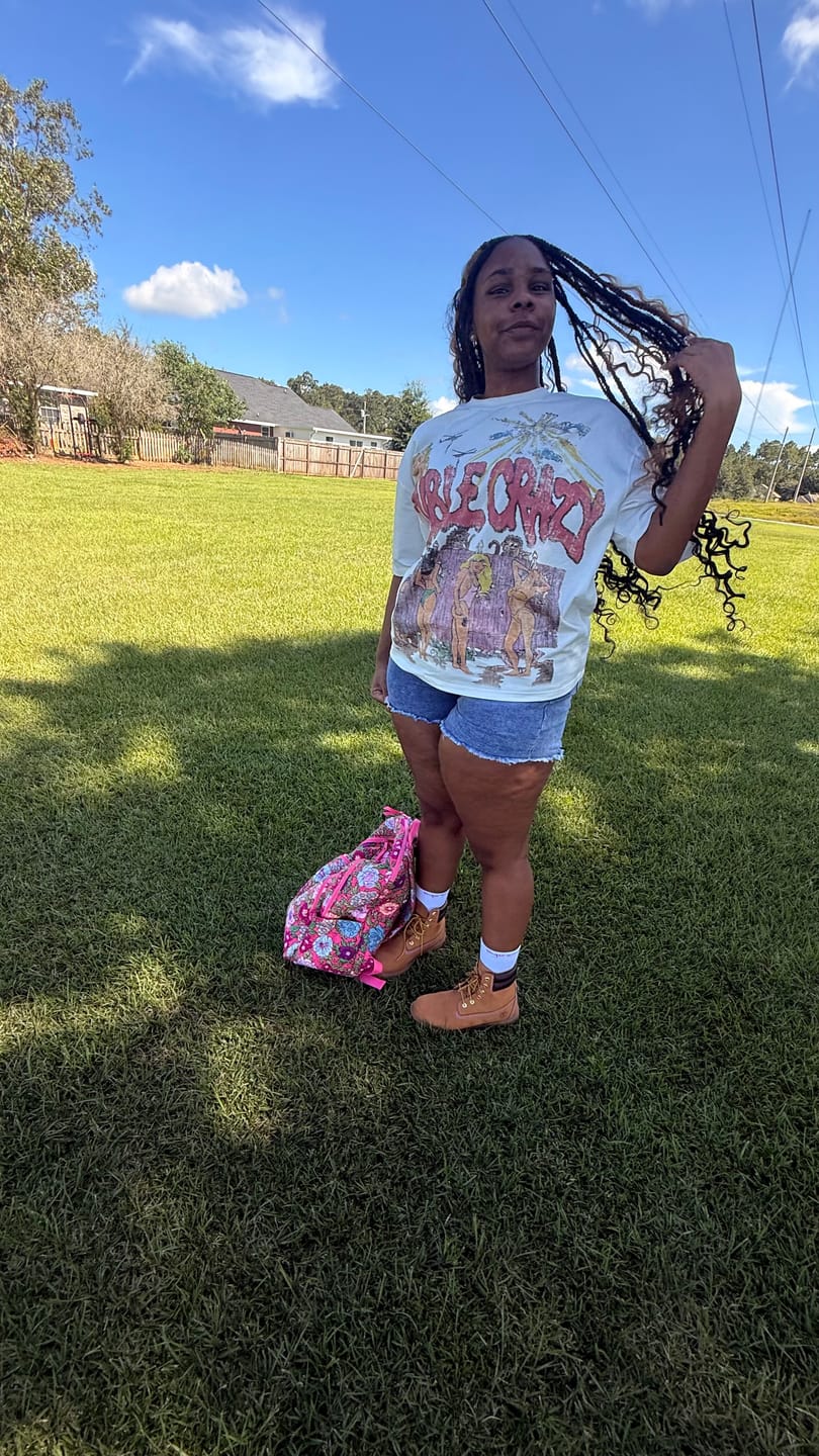 Customer photo review of 90s Vintage Bikini Graphic Tee-533