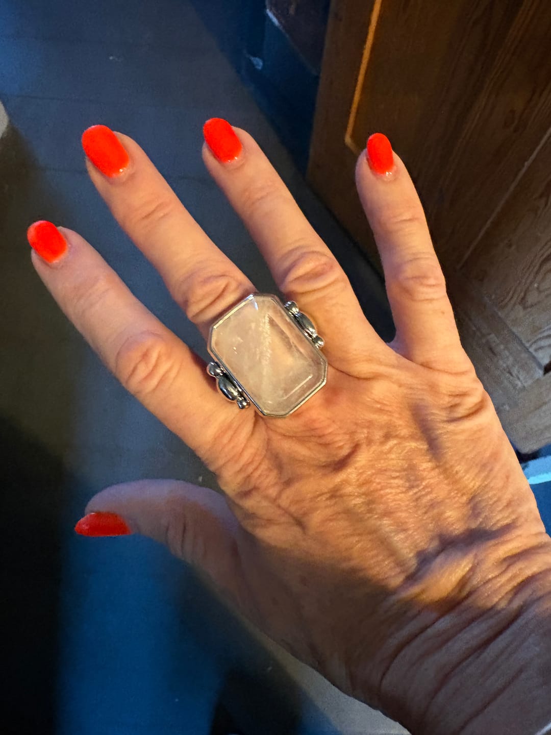 Customer photo review of Marique French Vintage Crystal Ring