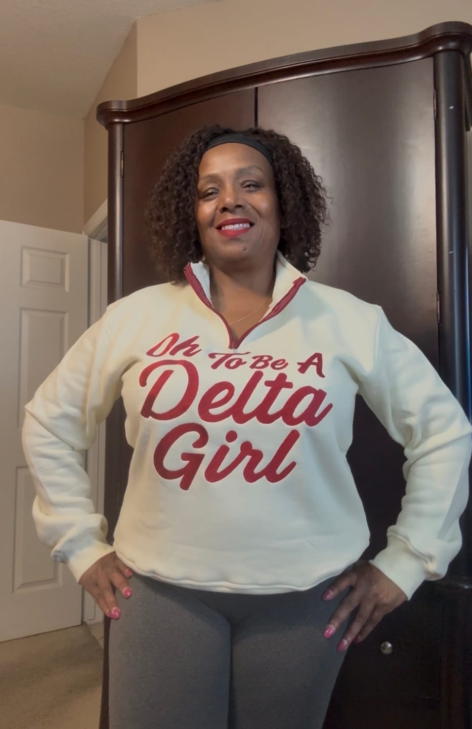 Customer photo review of Oh To Be A Delta Girl - Sweatshirt