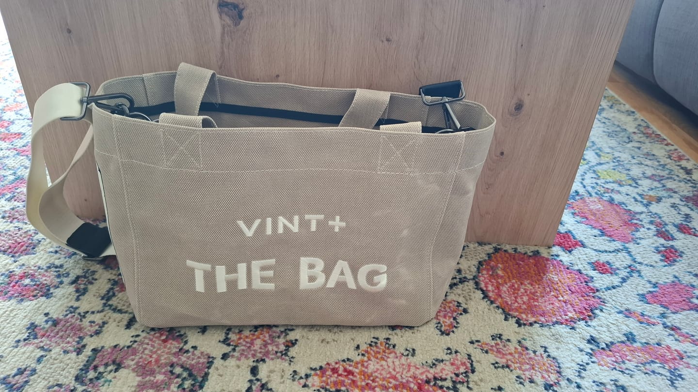 Customer photo review of WAXED CANVAS TOTE BAG - SMALL - BEIGE