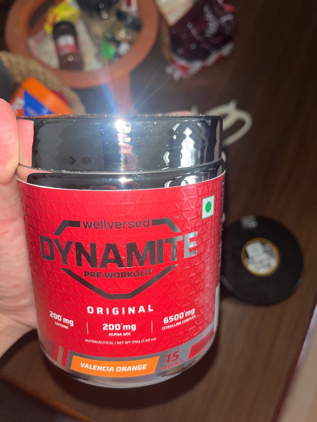Customer photo review of Dynamite Pre-Workout | Valencia Orange - (210g, 15 Servings)