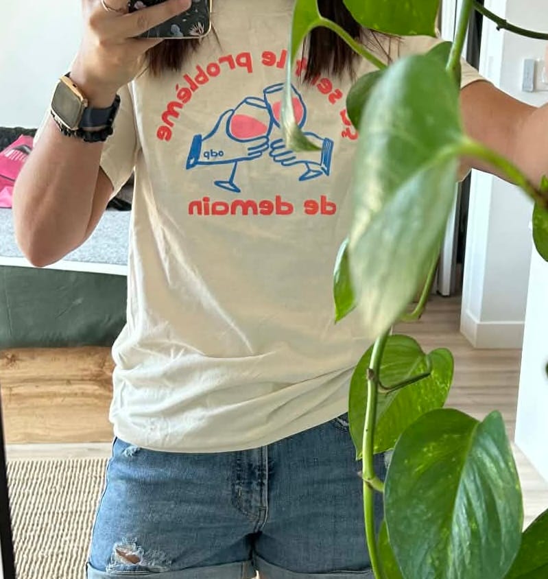 Customer photo review of T-Shirt Problème De Demain