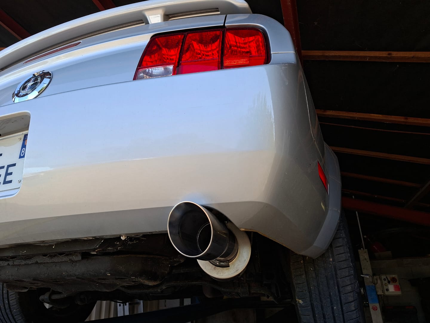 Customer photo review of MBRP 05-10 Ford Mustang V6 3in Axle Back Single Rear Exit AL S7217AL