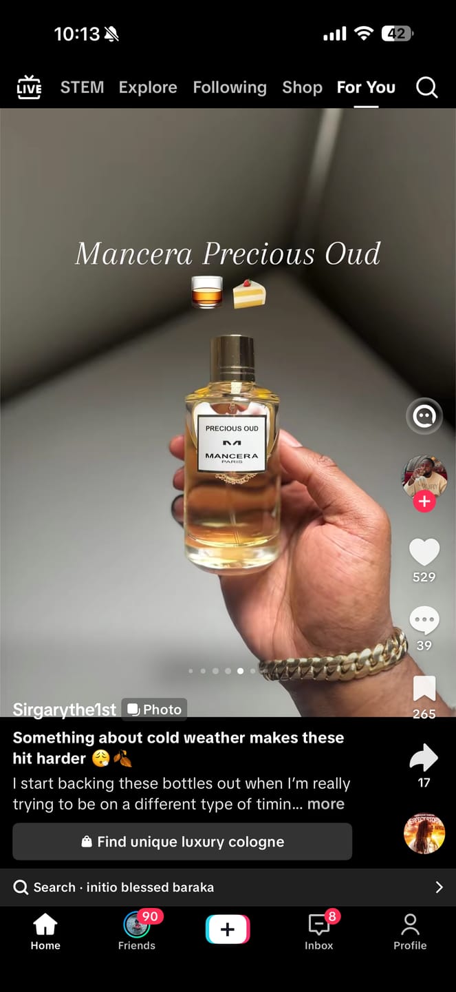 Customer photo review of Klone Scents Collection