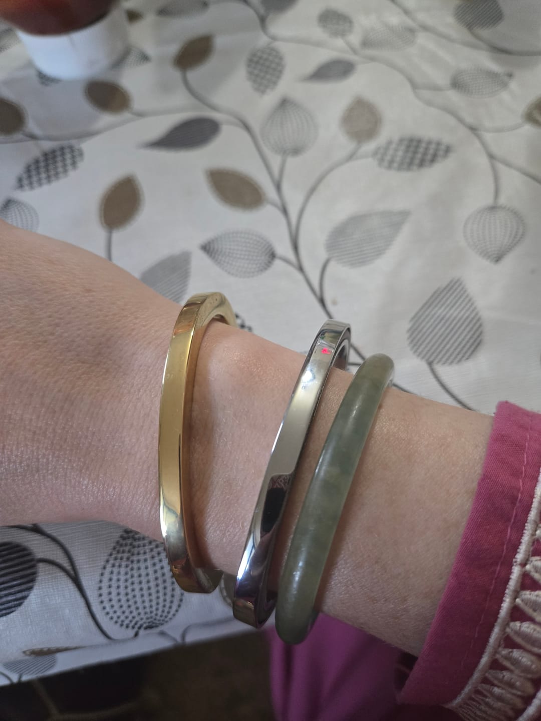 Customer photo review of Hair-tie Hider Cuff Bracelet