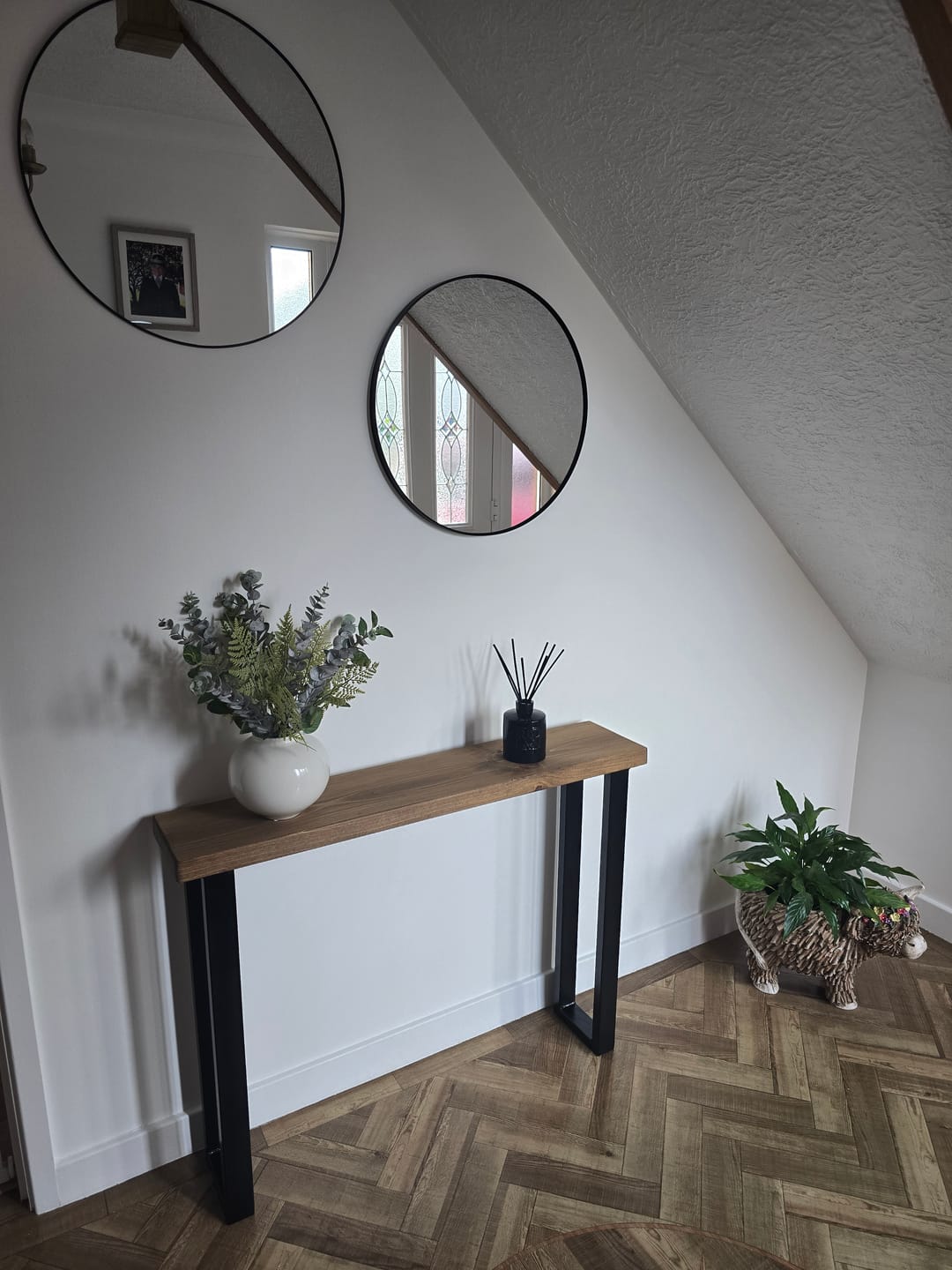 Customer photo review of Rustic Console Table  | 20cm Depth
