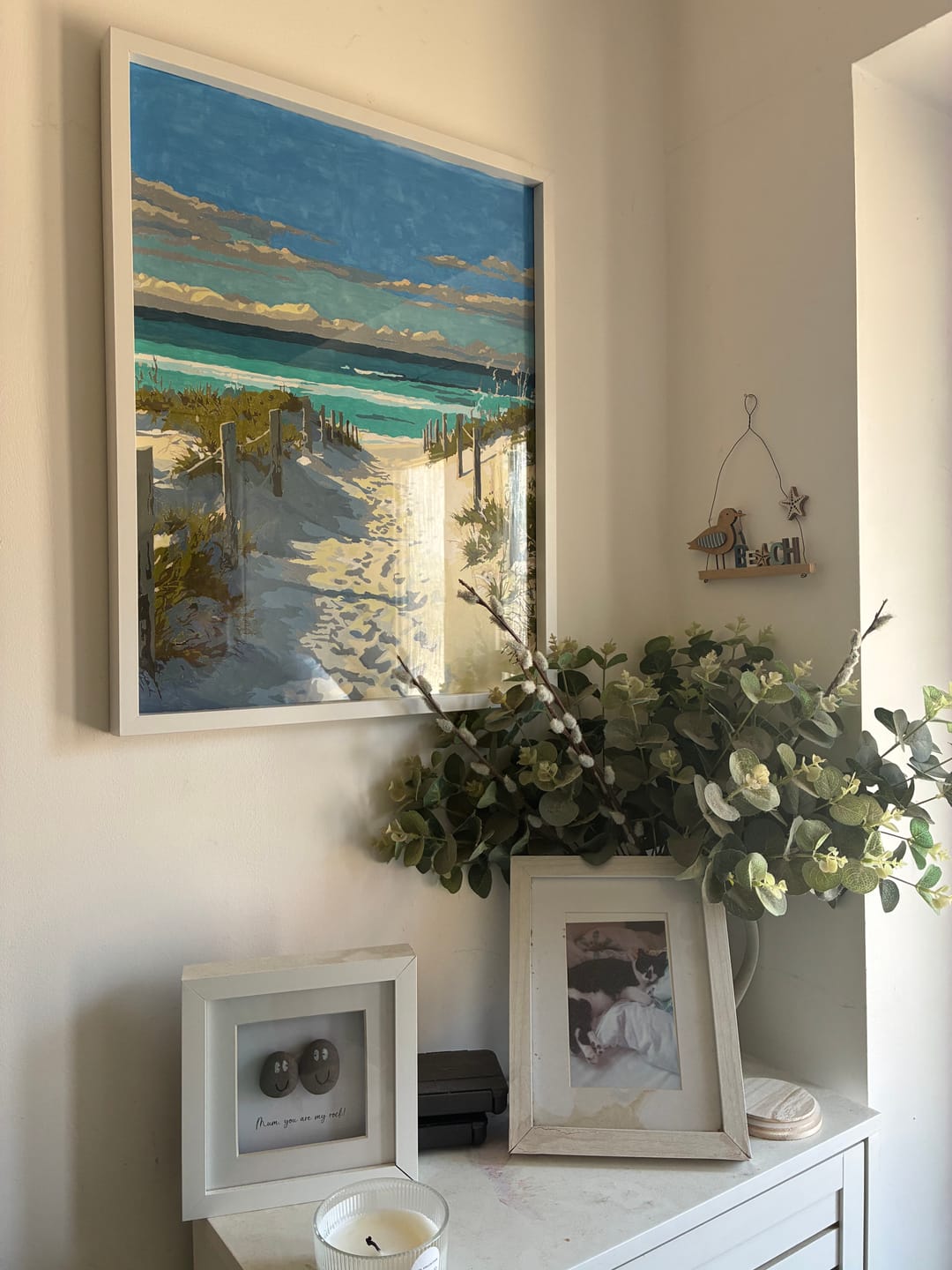 Customer photo review of Beach Path | Paint by Number