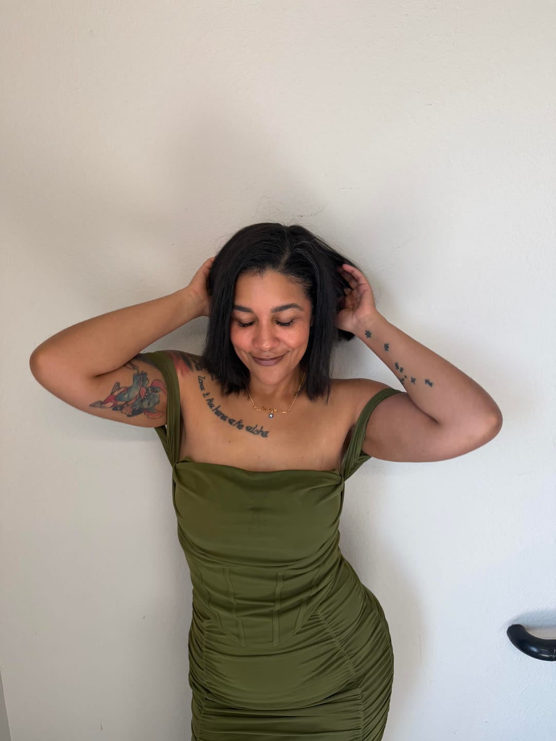 Customer photo review of Scarlett Midi Dress