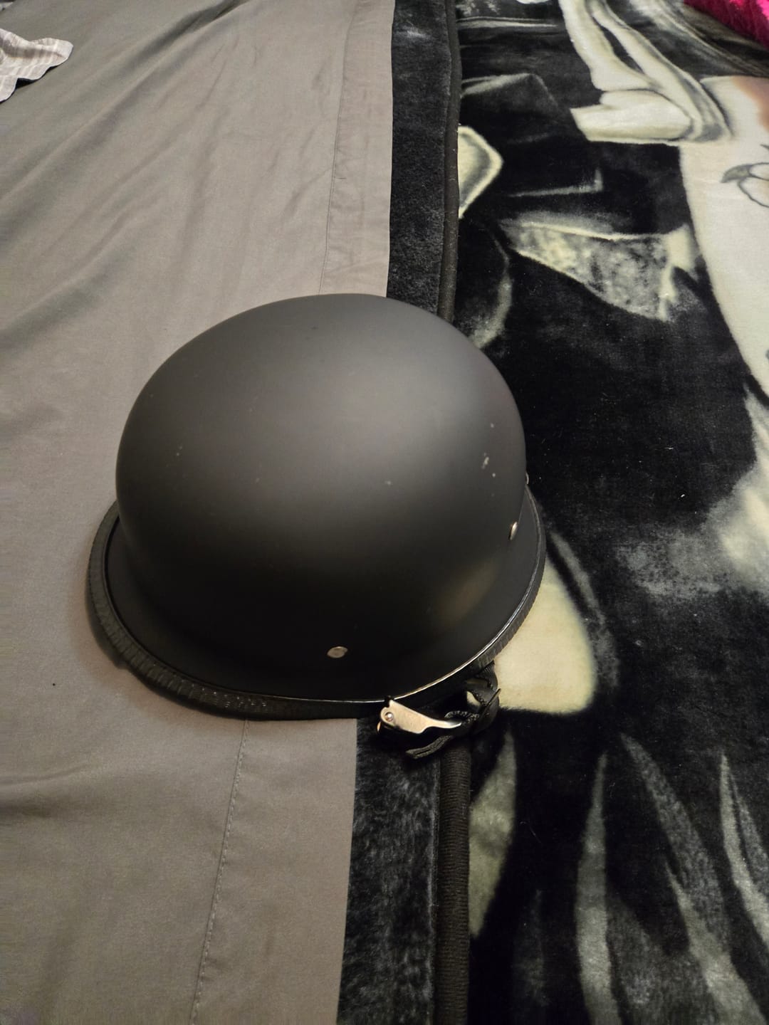 Customer photo review of Lightweight Mayan DOT Germanator Helmet / Matte Black
