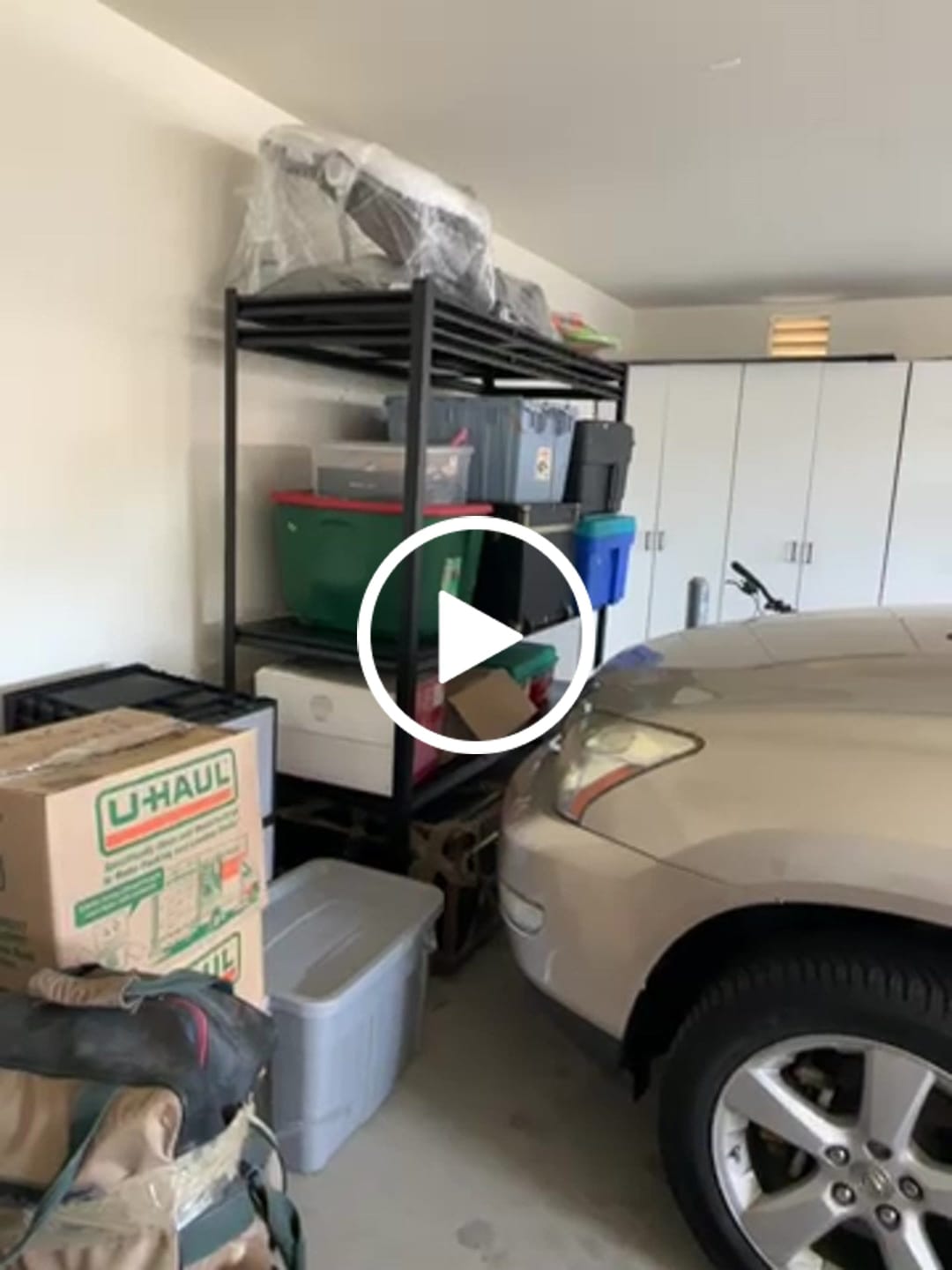 Customer video review of REIBII 60"W x 72"H Industrial Garage Shelving, 3000LBS Heavy Duty Storage Shelves, Adjustable Metal Shelving for Basement Warehouse