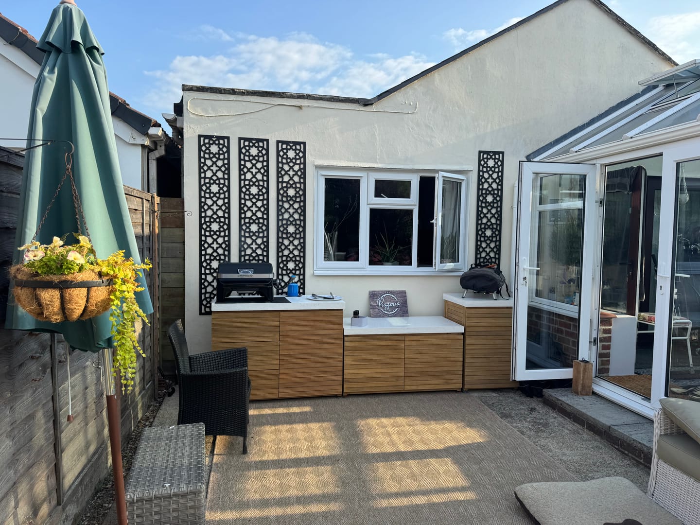 Customer photo review of 3 Black Alhambra Trellis - 5mm