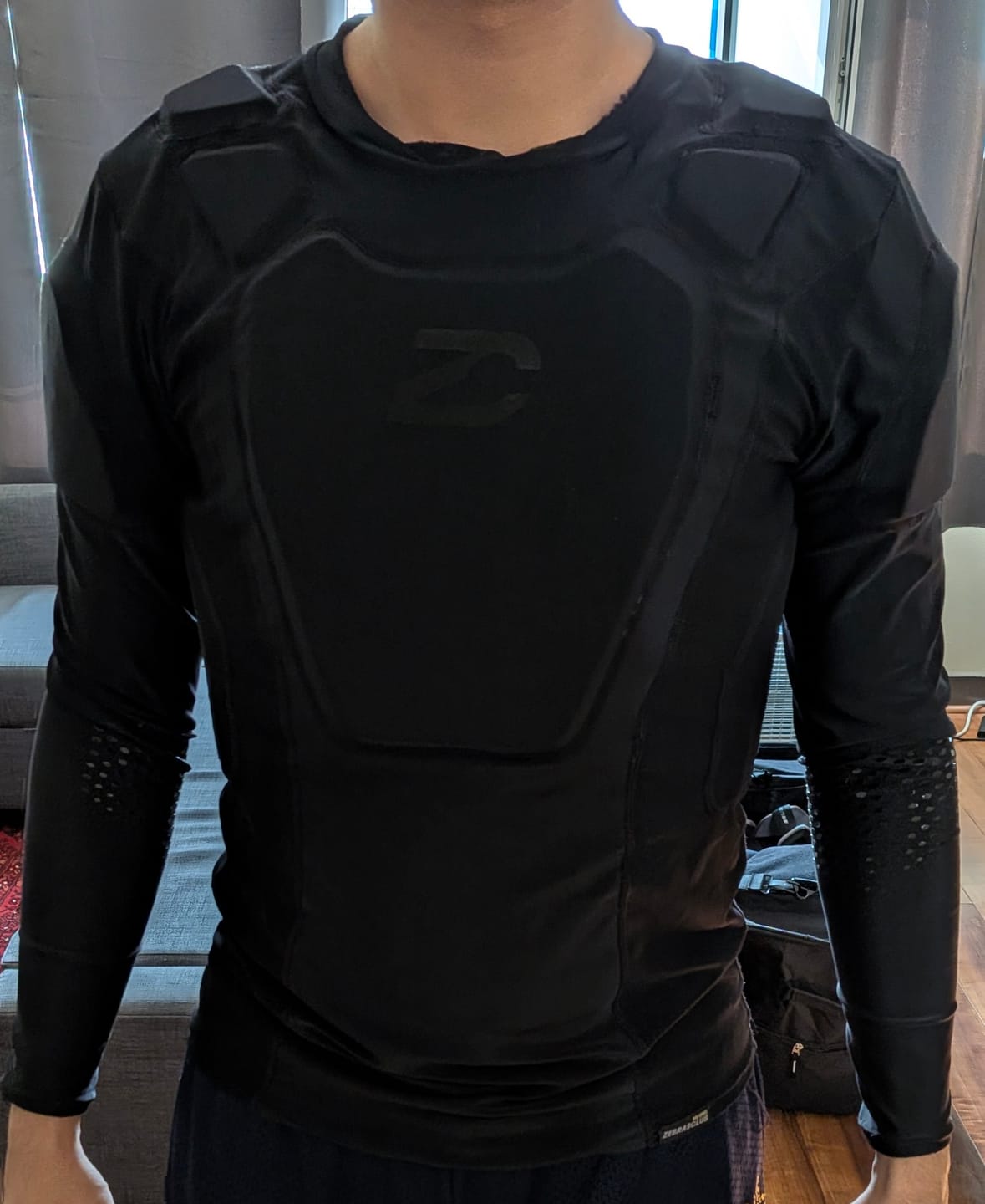 Customer photo review of ZPS-PRO LONG SLEEVE HOCKEY REFEREE PADDED SHIRT