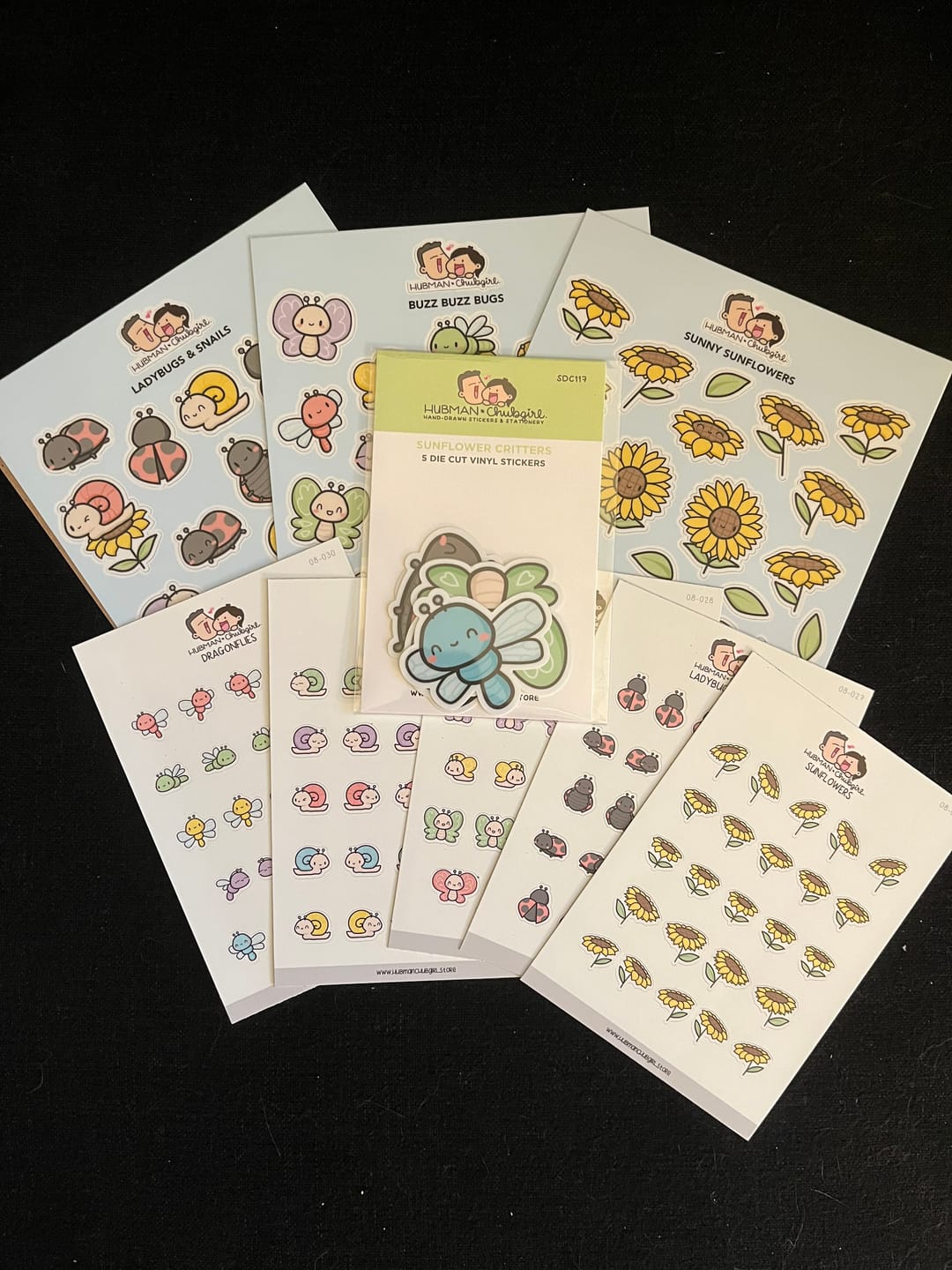 Customer photo review of Sunflower Critters Sticker Set