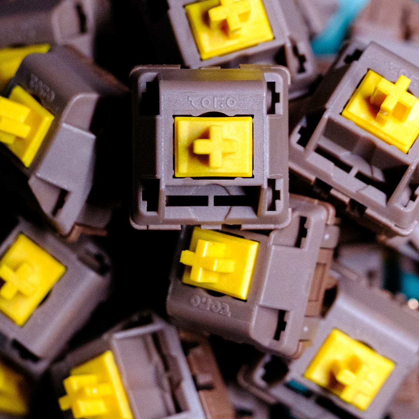Customer photo review of WINGTREE Torrero Light Tactile Switch Factory Lubed (10PCS)