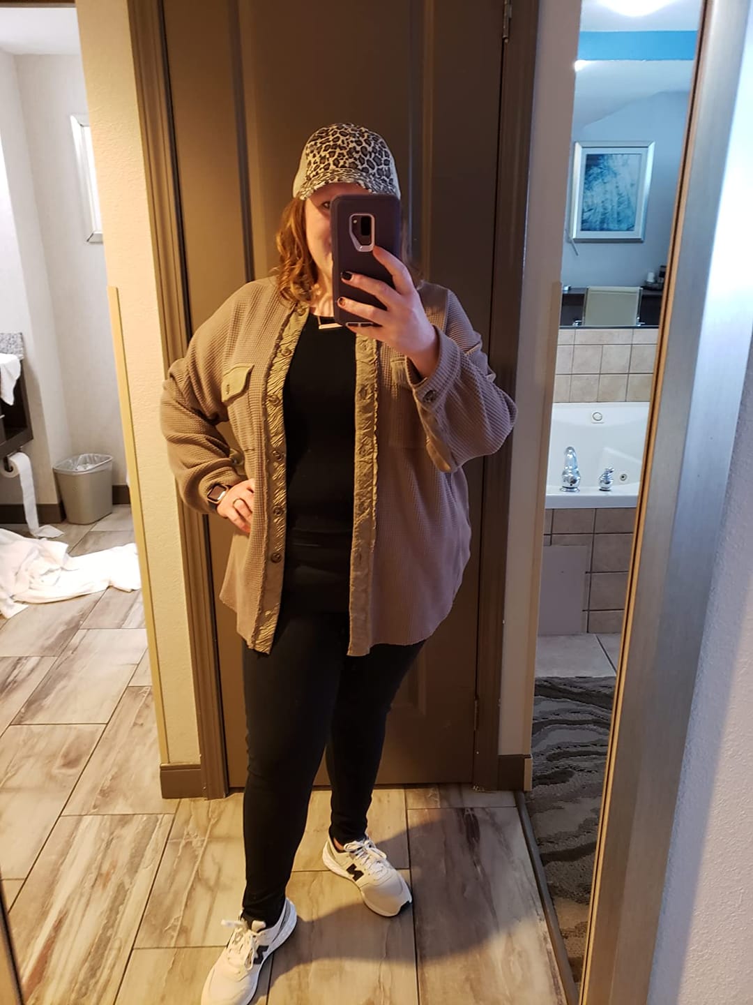 Customer photo review of auvora™ Waffle Knit Shacket
